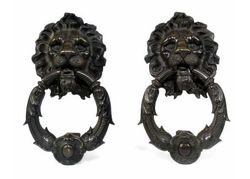 Italian bronze door handles