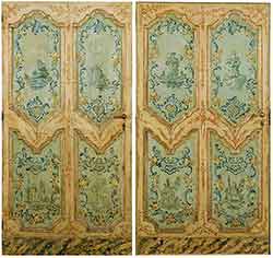 Paire de Portes d'IntÃ©rieur Peintes