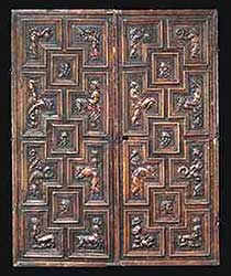 Paire de Portes en Noyer SculptÃ©