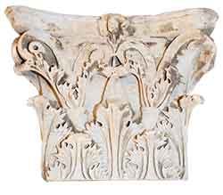 chapitaux romain avec motif de feuille d'accanthe