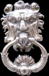 heurtoir lion du 19ème siècle