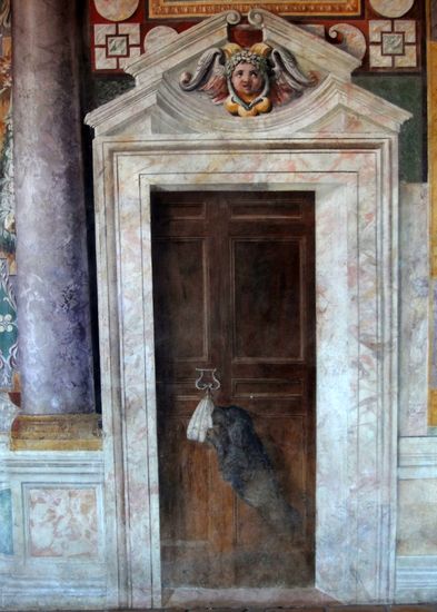Porte en  Trompe l'Oeuil, Villa d'Este