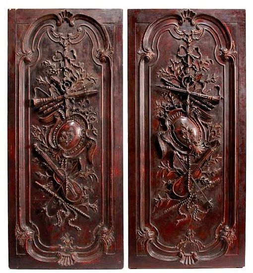Panneaux de Porte de Style Louis XV
