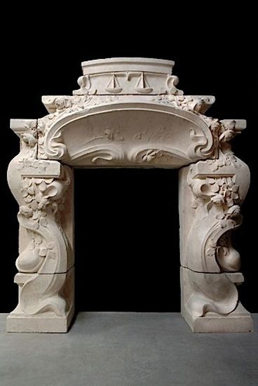 Cheminée Art Nouveau 