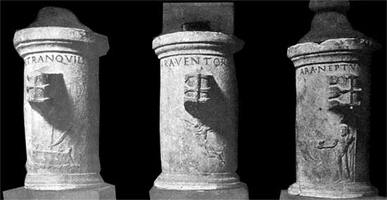 autel de neptune, du vent et de la tranquilité
