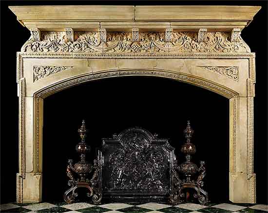 Cheminée Tudor