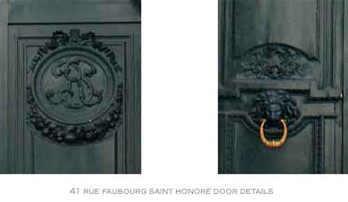 door 41 faubourg st honore paris