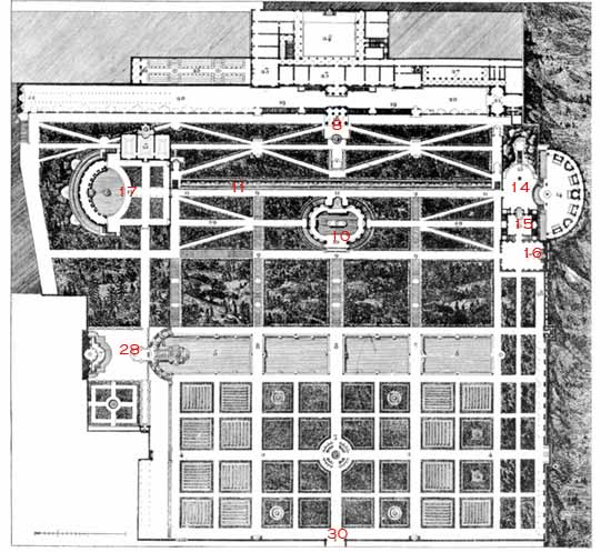 villa d'este map tivoli